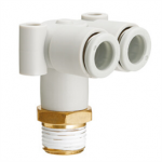 KQ2LU08-02AP SMC KQ2LU, One-touch Fitting White Color - Male Branch Connector