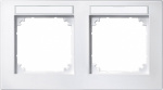 Merten  Rahmen Abdeckung System M Polarweiss 472219