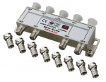 Делитель ТВх8 + 9шт F 5-1000 МГц (Silver) box Rexant 05-6105