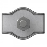 Drahtseilklemme 4 mm M5 Stahl galvanisch verzinkt