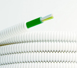 Труба гофрированная ПЛЛ не содержит галогенов d20мм с кабелем ППГнг(А)-HF 3x1.5кв.мм РЭК "ГОСТ+" бел. (уп.50м) ДКС 8L82050HF