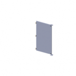 SCE-DF6060 Saginaw Panel / Dead Front, Overlaping Two Door / Powder coated white inside and out.