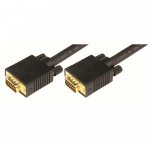 Шнур VGA plug - VGA plug 1.8м gold с ферритами REXANT 17-5503